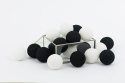 Cotton Balls Black and White 10L