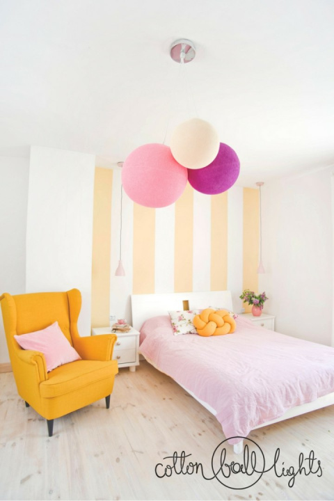 Cotton Ball Lamp M 31cm OPEN 3/4 Cotton Ball Lamp M 31cm OPEN 3/4