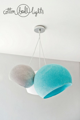 Cotton Ball Lamp M 31cm OPEN 3/4