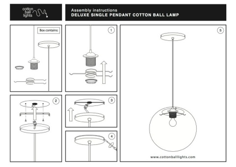 Cotton Ball Lamp L 36cm Cotton Ball Lamp L 36cm