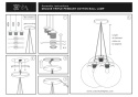 Cotton Ball Lamp L 36cm