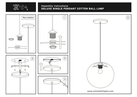 Cotton Ball Lamp M 31cm Cotton Ball Lamp M 31cm