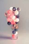 Cotton Balls Grey&Pink 10L