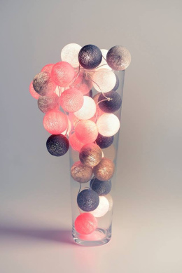 Cotton Balls Grey&Pink 10L