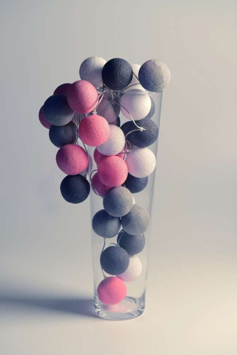 Cotton Balls Grey&Pink 50L Cotton Balls Grey&Pink 50L