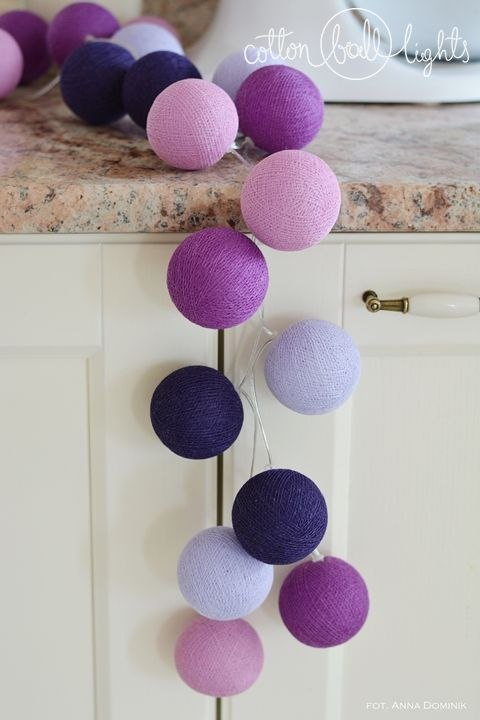 Cotton Balls Violets by Cotton Ball Lights 10L Cotton Balls Violets by Cotton Ball Lights 10L