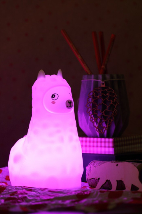 Lampka LED PUFI duża Alpaka Lampka LED PUFI duża Alpaka