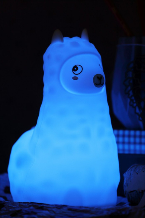 Lampka LED PUFI duża Alpaka Lampka LED PUFI duża Alpaka