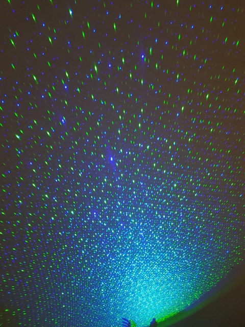 Lampki - laserowe projektory na USB - kolor zielony Lampki - laserowe projektory na USB - kolor zielony